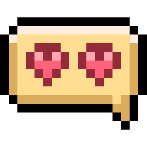 Стикер 14 Pixel love