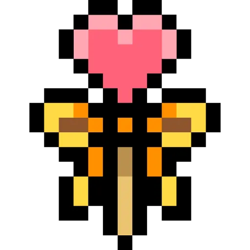 Стикер 38 Pixel love