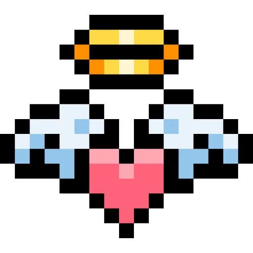 Стикер 11 Pixel love