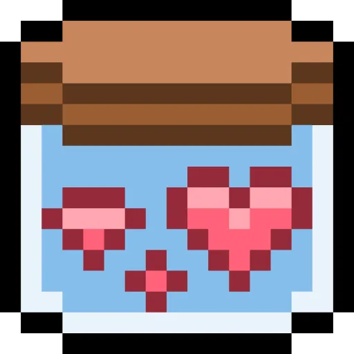 Стикер 16 Pixel love