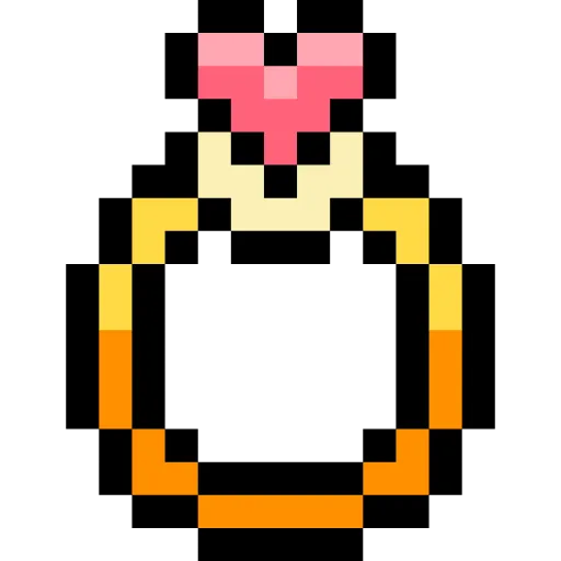 Стикер 3 Pixel love