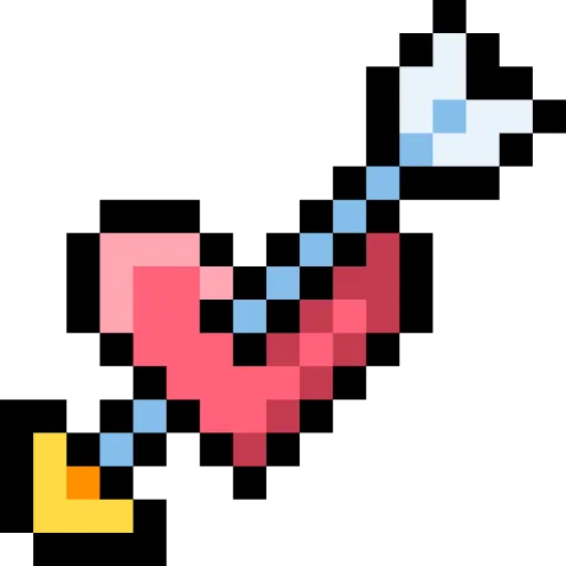 Стикер 12 Pixel love