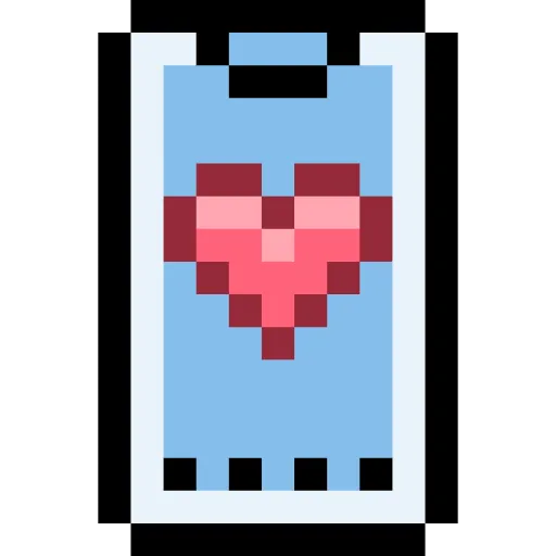 Стикер 42 Pixel love
