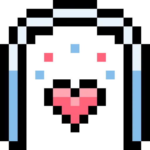 Стикер 20 Pixel love