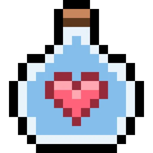 Стикер 19 Pixel love