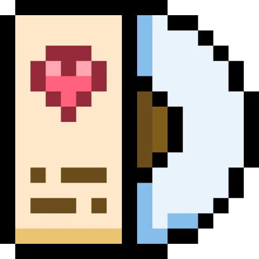 Стикер 43 Pixel love