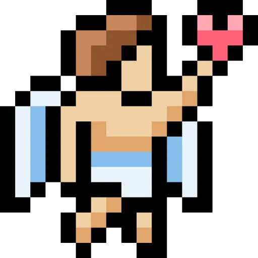 Стикер 61 Pixel love