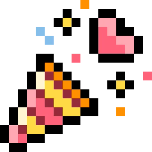 Стикер 17 Pixel love