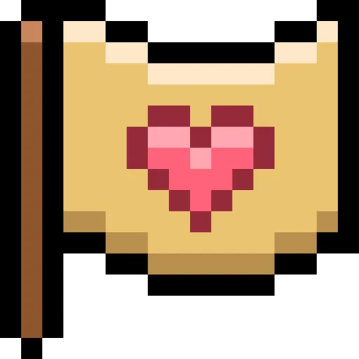 Стикер 60 Pixel love