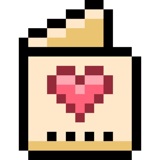 Стикер 54 Pixel love