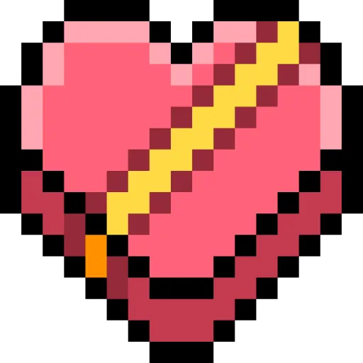 Стикер 5 Pixel love