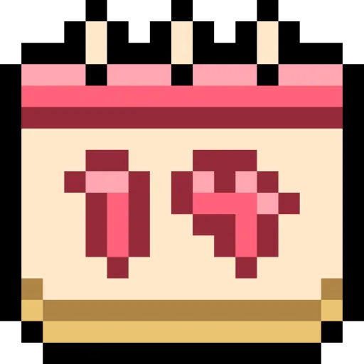 Стикер 51 Pixel love