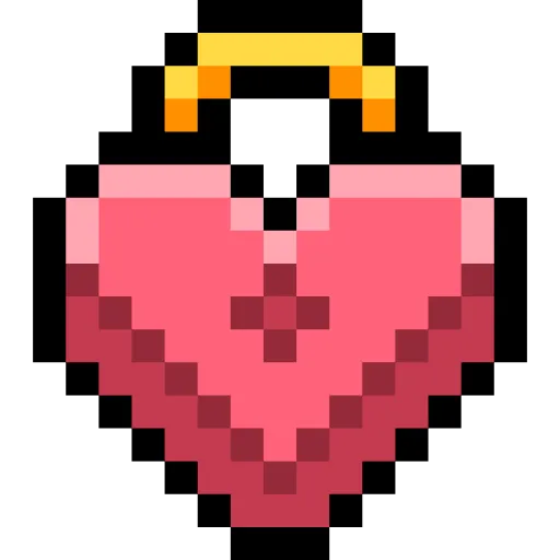 Стикер 10 Pixel love