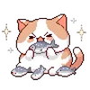 Стикер 7 🕺 Pixel Cat - пиксельные котики