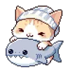 Стикер 10 🕺 Pixel Cat - пиксельные котики