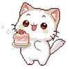 Стикер 23 🕺 Pixel Cat - пиксельные котики
