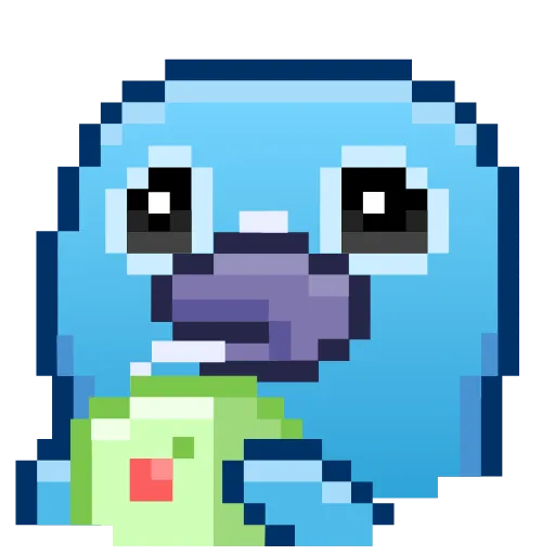 Стикер 9 Pixel Pigeon Emoji