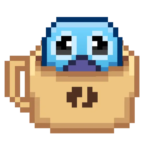 Стикер 34 Pixel Pigeon Emoji