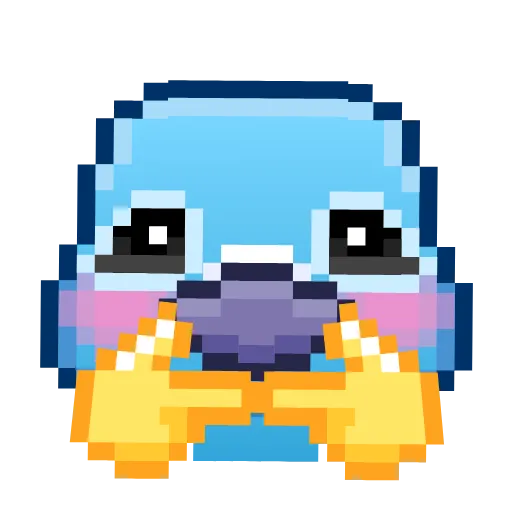 Стикер 4 Pixel Pigeon Emoji