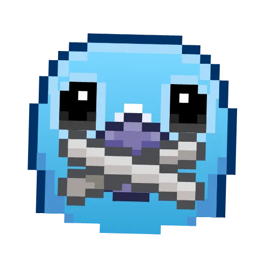 Стикер 17 Pixel Pigeon Emoji