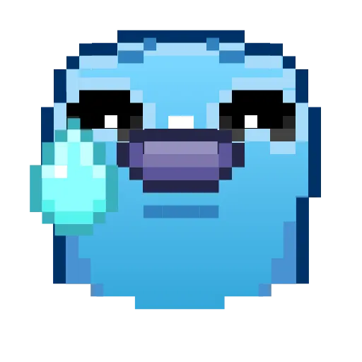 Стикер 3 Pixel Pigeon Emoji