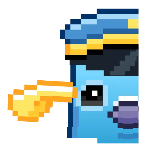 Стикер 15 Pixel Pigeon Emoji