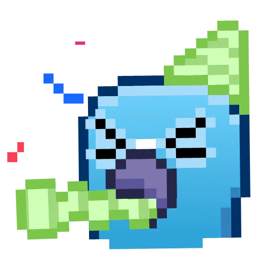 Стикер 10 Pixel Pigeon Emoji
