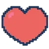 Стикер 22 ❤️ Набор эмоджи с пиксельными смайликами