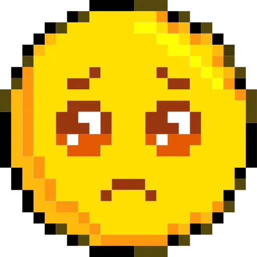 Стикер 36 Pixelated Emoji