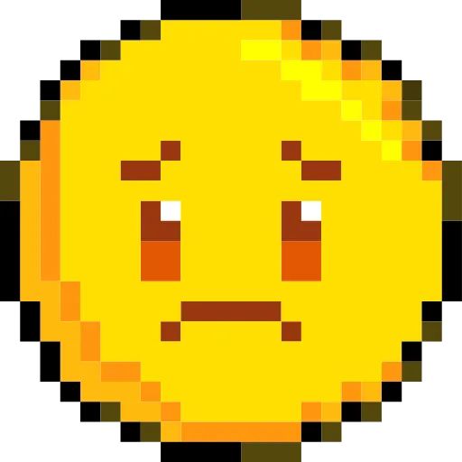 Стикер 48 Pixelated Emoji