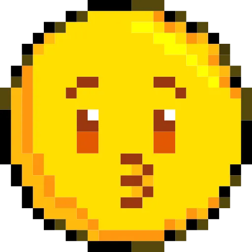 Стикер 19 Pixelated Emoji