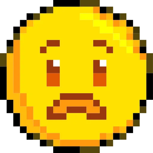 Стикер 55 Pixelated Emoji