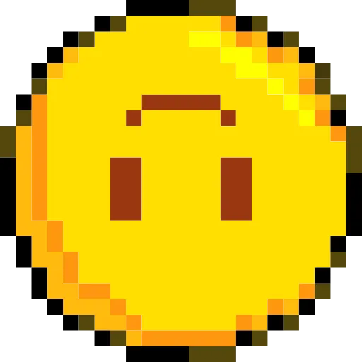 Стикер 13 Pixelated Emoji