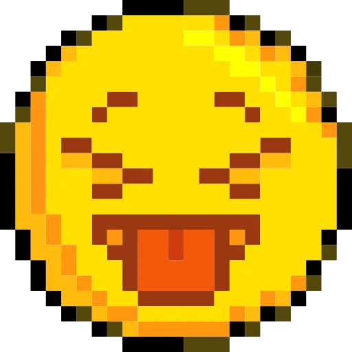 Стикер 23 Pixelated Emoji