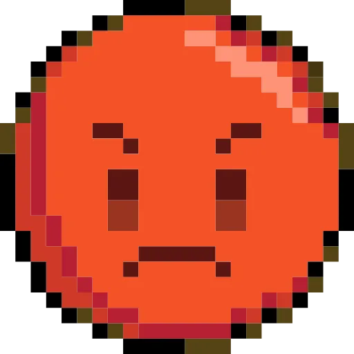 Стикер 40 Pixelated Emoji