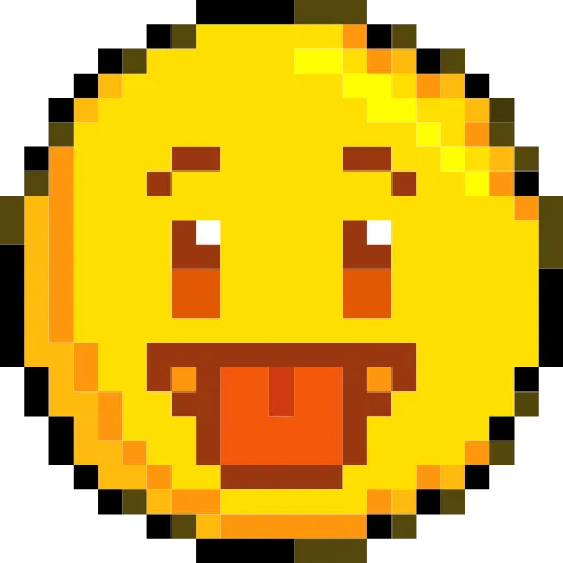 Стикер 22 Pixelated Emoji