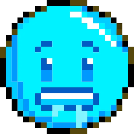 Стикер 44 Pixelated Emoji
