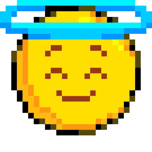 Стикер 11 Pixelated Emoji
