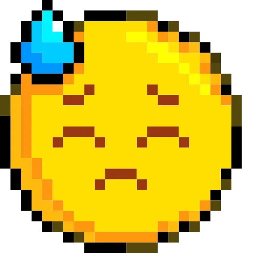 Стикер 49 Pixelated Emoji