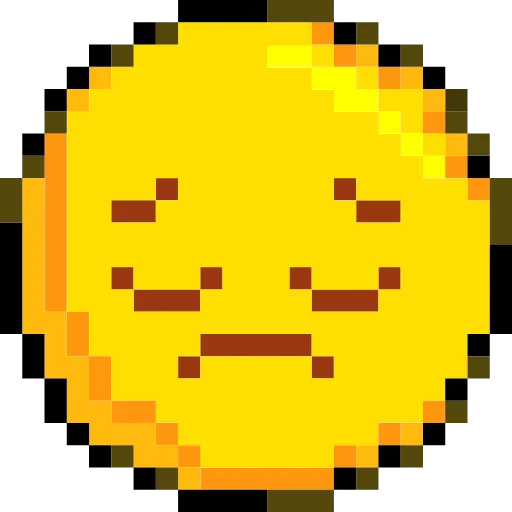 Стикер 31 Pixelated Emoji