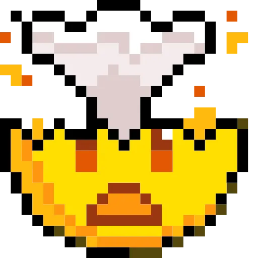 Стикер 41 Pixelated Emoji