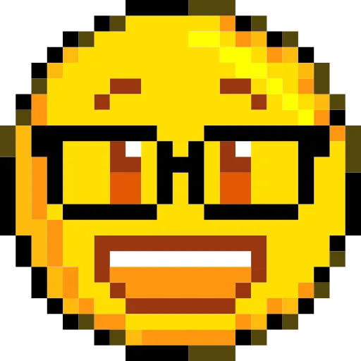 Стикер 26 Pixelated Emoji