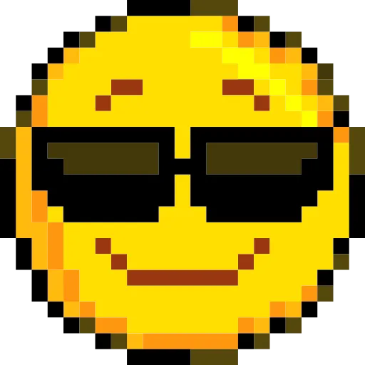 Стикер 27 Pixelated Emoji