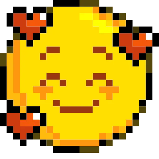 Стикер 17 Pixelated Emoji