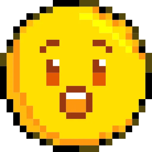 Стикер 56 Pixelated Emoji
