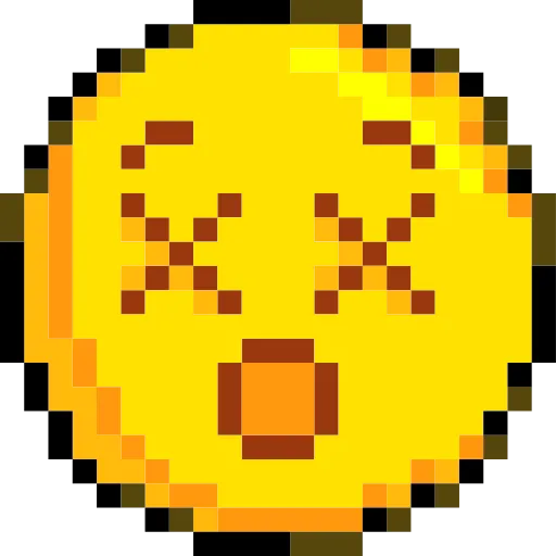 Стикер 59 Pixelated Emoji