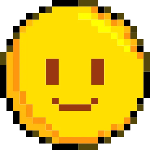 Стикер 12 Pixelated Emoji