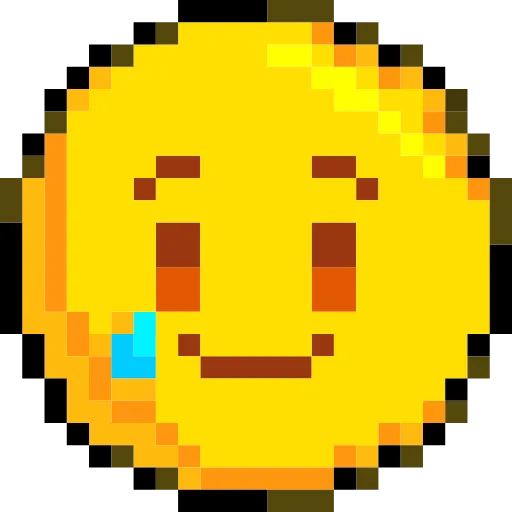 Стикер 8 Pixelated Emoji