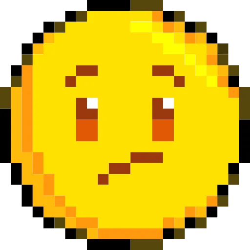 Стикер 33 Pixelated Emoji
