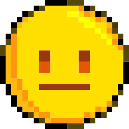 Стикер 52 Pixelated Emoji